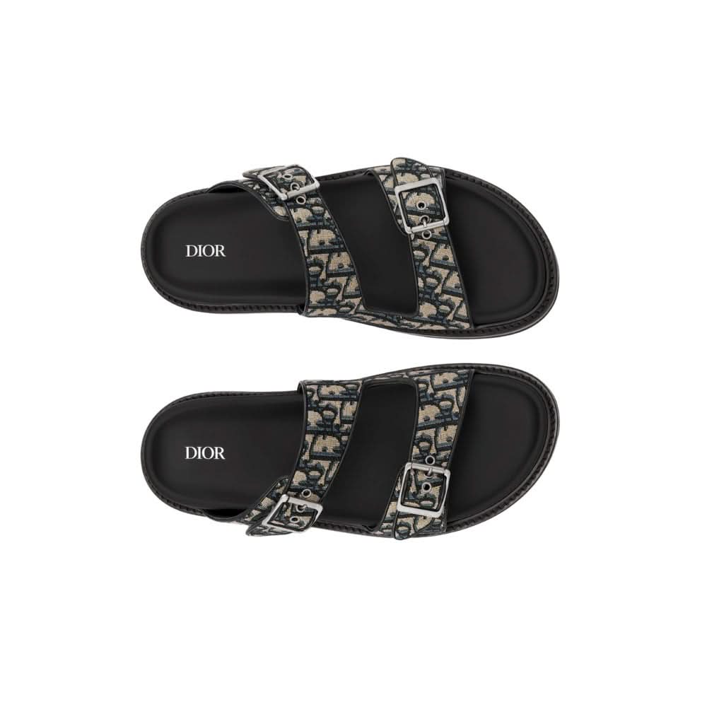 Dior Aqua Sandal "Beige and black" - Copva