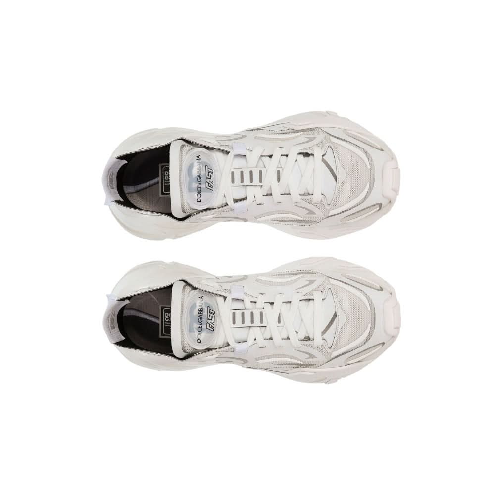 Dolce & Gabbana Technical fabric Fast sneakers 'White' - Copva