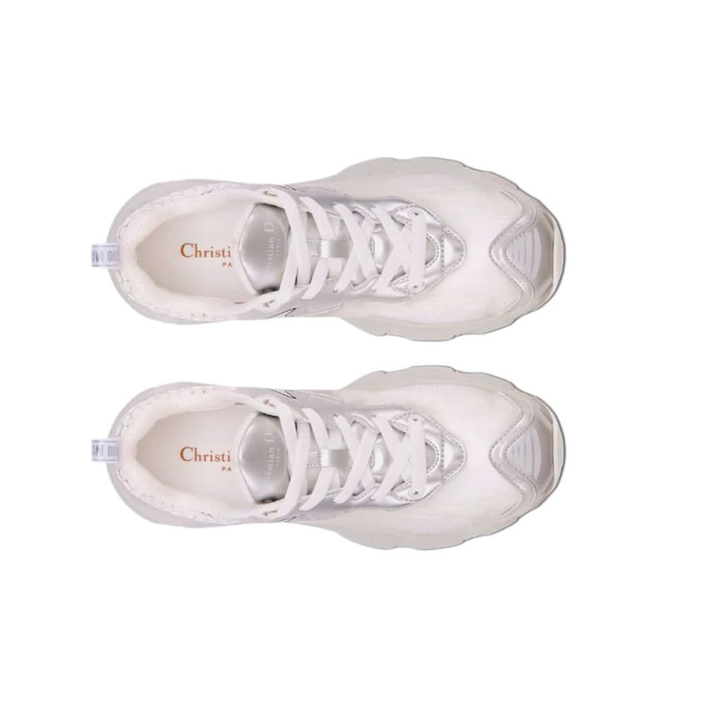 Dior Vibe Sneaker "White Mesh and Silver-Tone" - Copva
