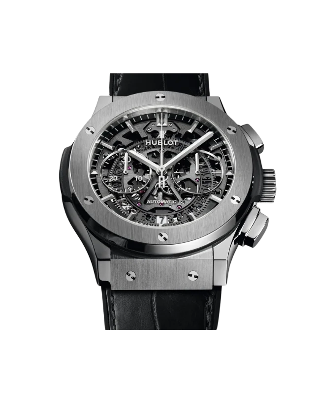 Hblot 525.nx.0170.lr – Classic Fusion Aerofusion Titanium Automatic Skeleton Dial Men’s Watch