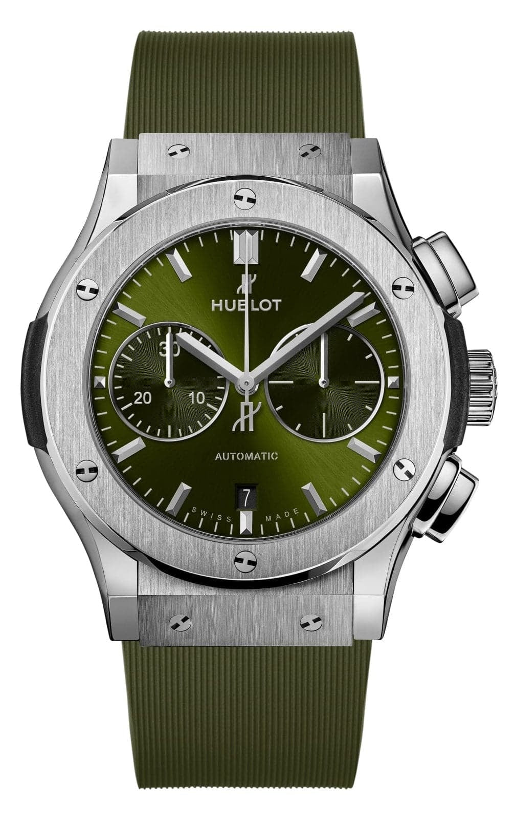 Hblot Classic Fusion Chronograph Titanium Green Men’s Watch-521.nx.8970.rx