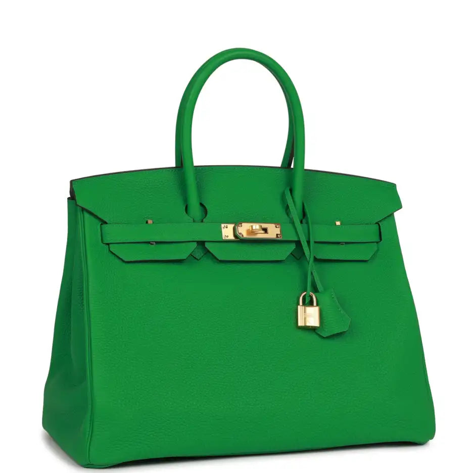 Herms Birkin 35 Bamboo Togo Gold Hardware