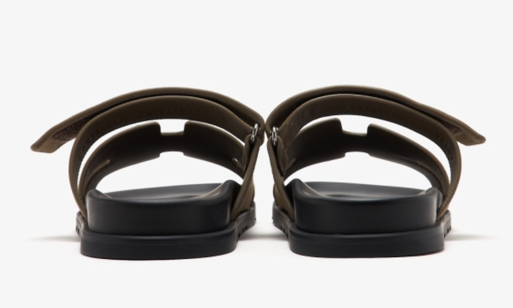 Herms Chypre Sandal "Brown Suede"