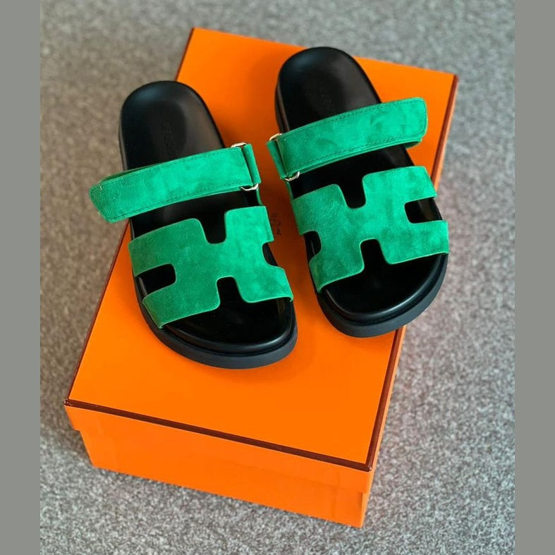 Herms Chypre Sandal Green