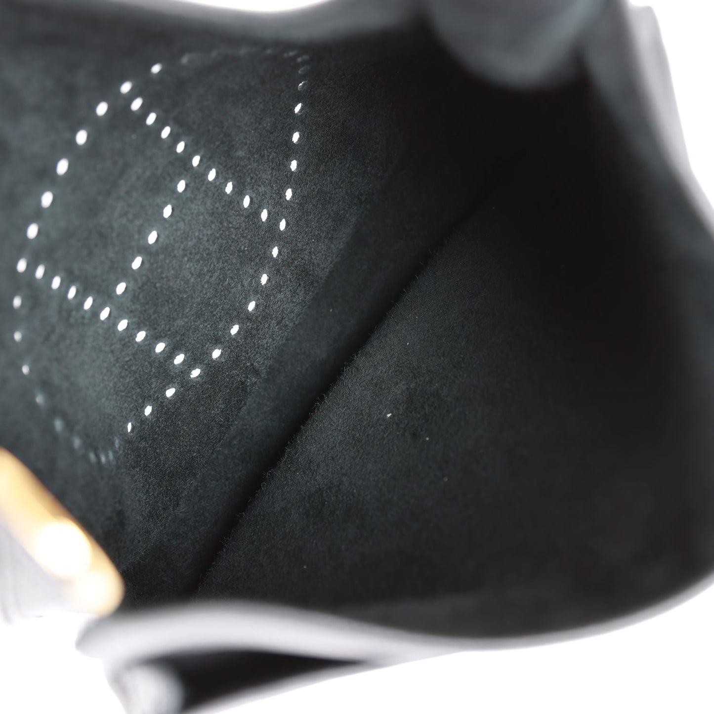 Herms Evelyne Pm Black Clemence Gold Hardware