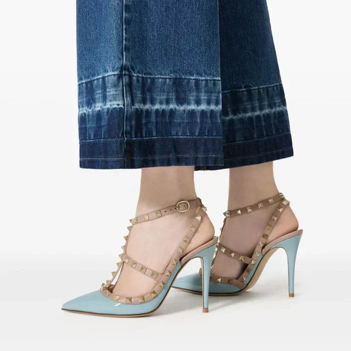 Vale Grvani Rockstud Light Blue Pumps