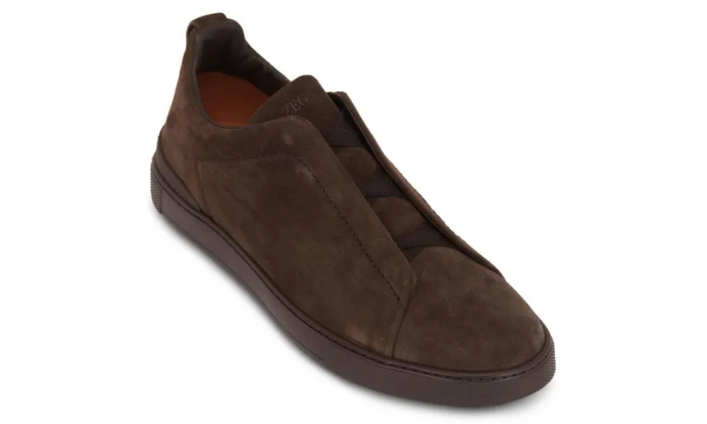 Zgna Low-top Suede Sneakers "Brown"