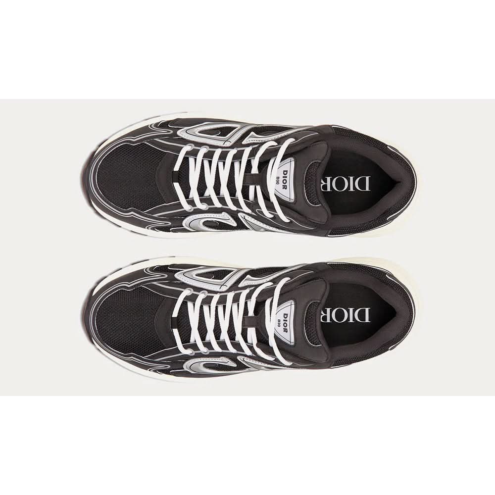 Dior B30 Black Mesh And Technical Fabric Low Top Sneakers - Copva