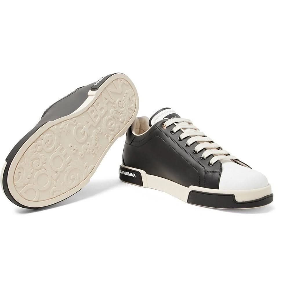 Dolce & Gabbana Leather Sneakers "Black" - Copva