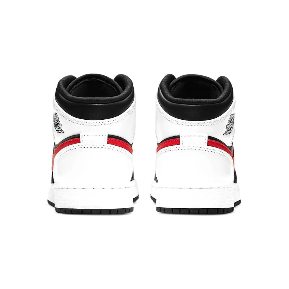 Air Jordan 1 Mid Black Chile Red White - Copva