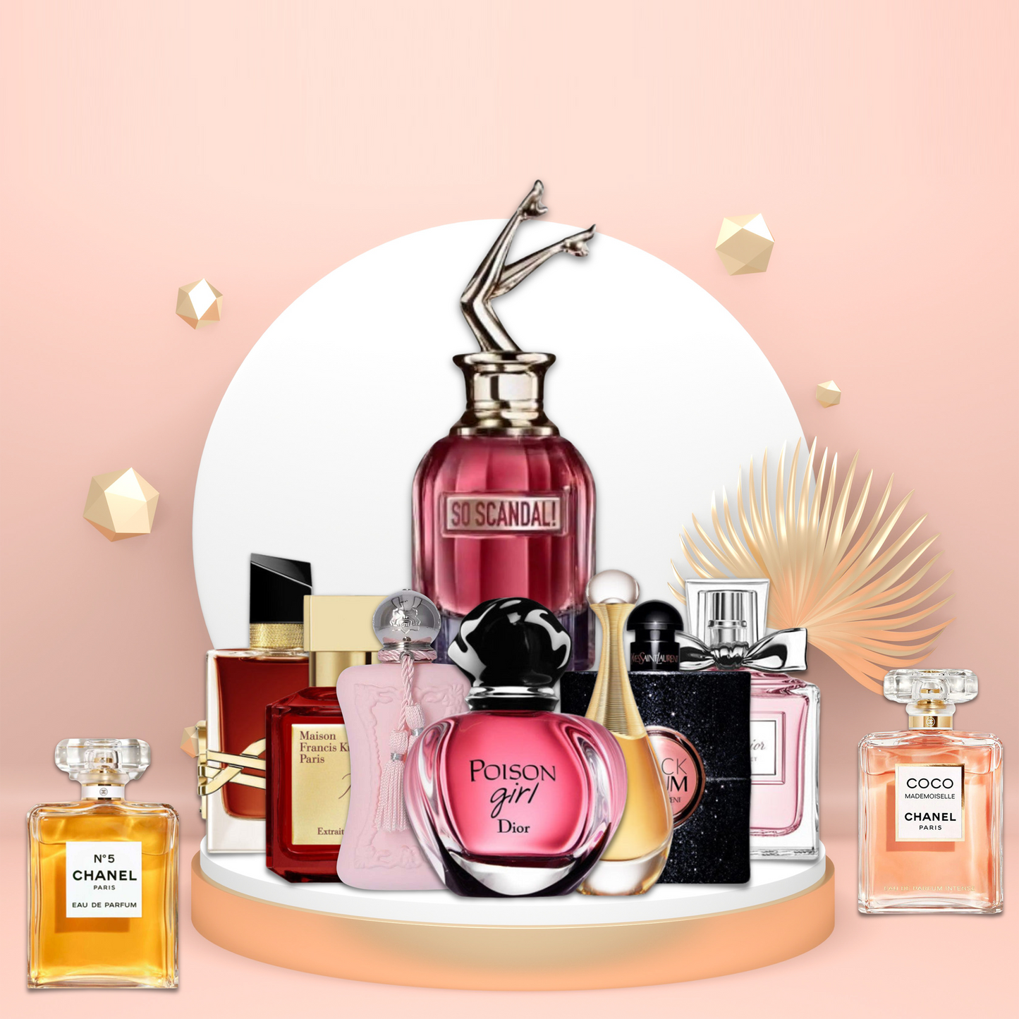 مجموعة 10 عطور نسائية فاخرة - تشكيلة متنوعة من 70ml إلى 100ml