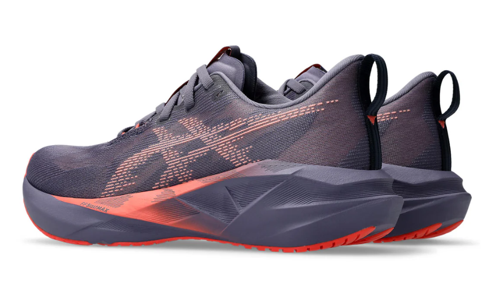 Asics Novablast 5  'Greyish Purple/Coral Reef'