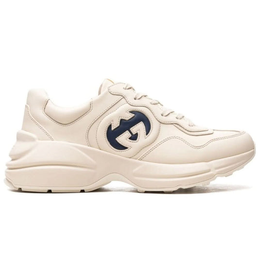 Gucci Rhyton lace-up sneakers 'beige' - Copva