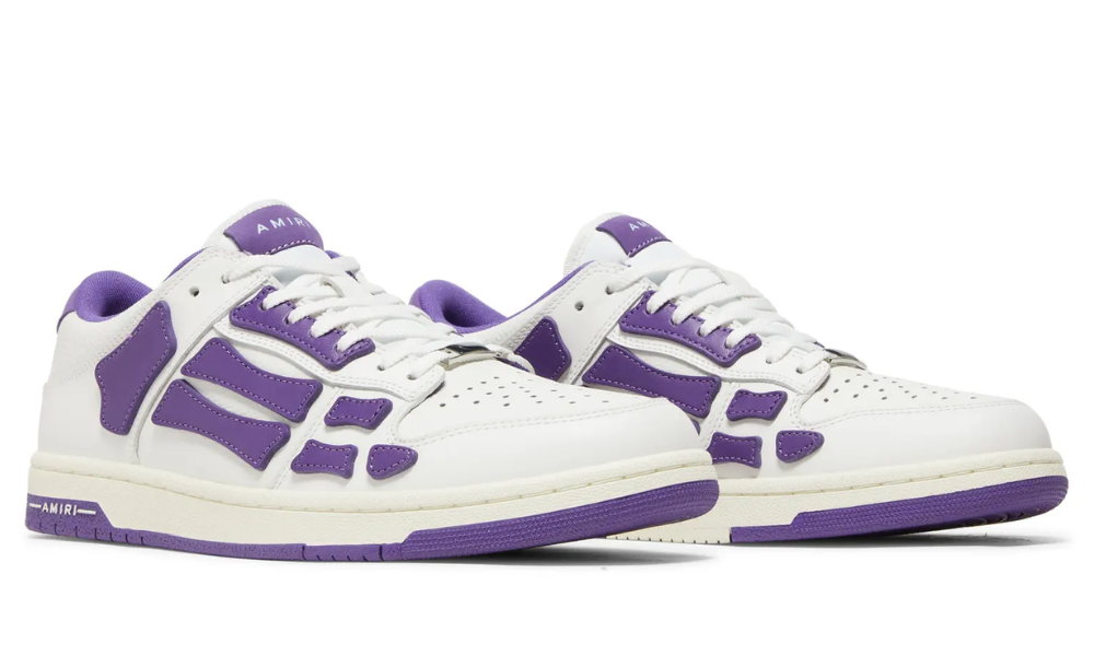 Amiri Skel Top Low 'White Purple'