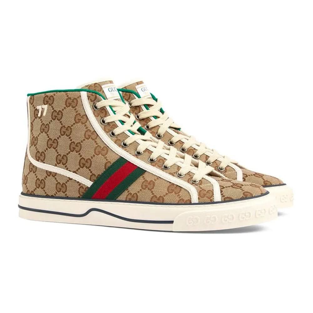 Gucci Tennis 1977 High 'Beige Ebony' - Copva
