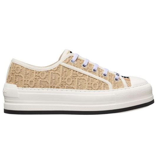 Dior Walk'n' Platform Sneaker "Natural Raffia-Effect"