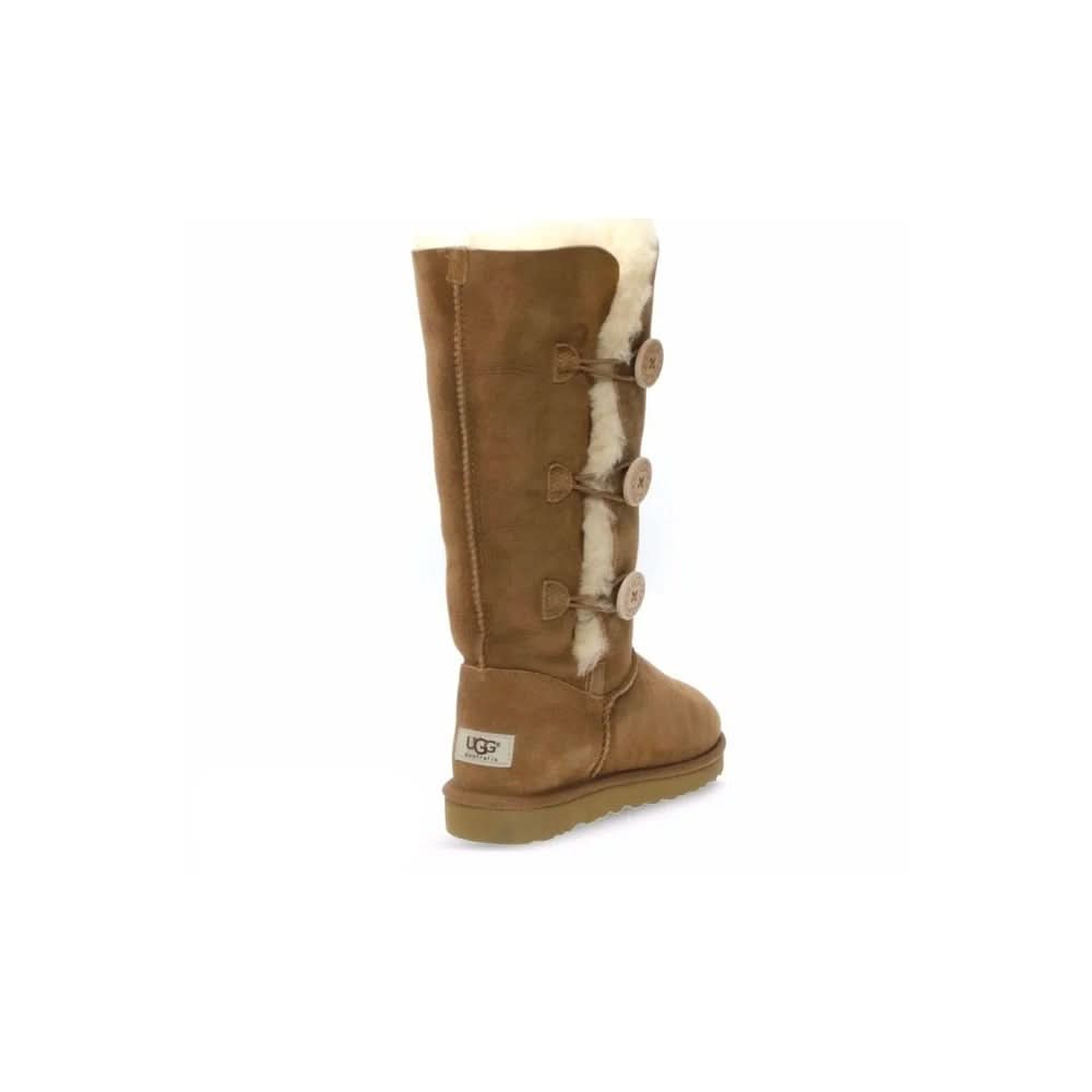 UGG Bailey Button Triplet II Chestnut Boots - Copva