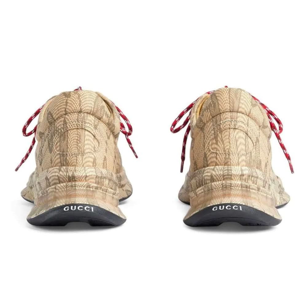 Gucci GG Rhyton 'Beige and ebony leather with GG water' - Copva