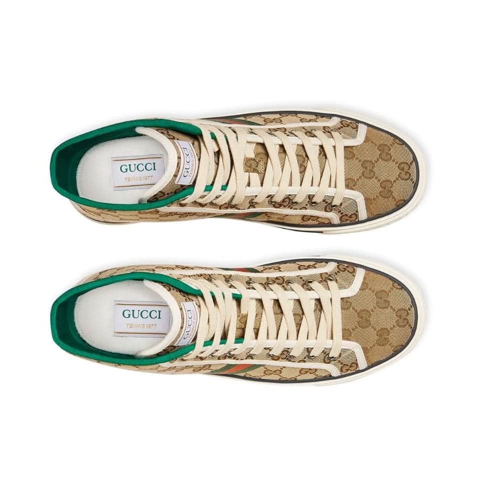 Gucci Tennis 1977 High 'Beige Ebony' - Copva
