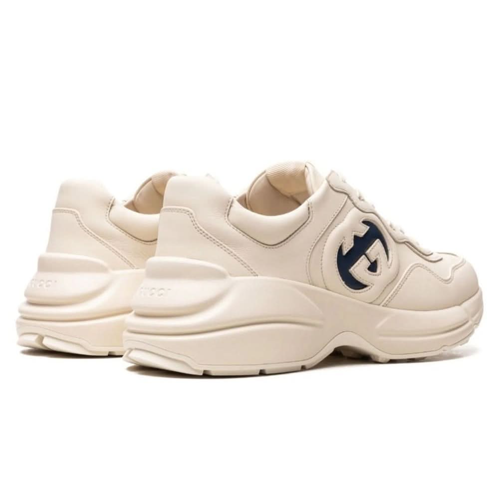 Gucci Rhyton lace-up sneakers 'beige' - Copva