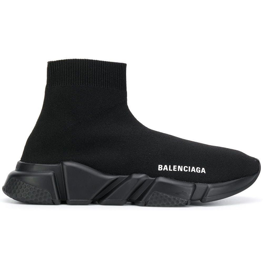 Balenciaga Speed 2.0 LT Black Knit Upper with Rubber Sole - Copva
