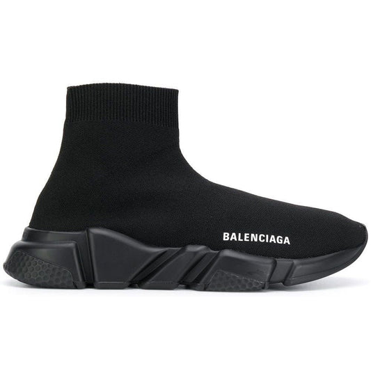 Balenciaga Speed 2.0 LT Black Knit Upper with Rubber Sole - Copva