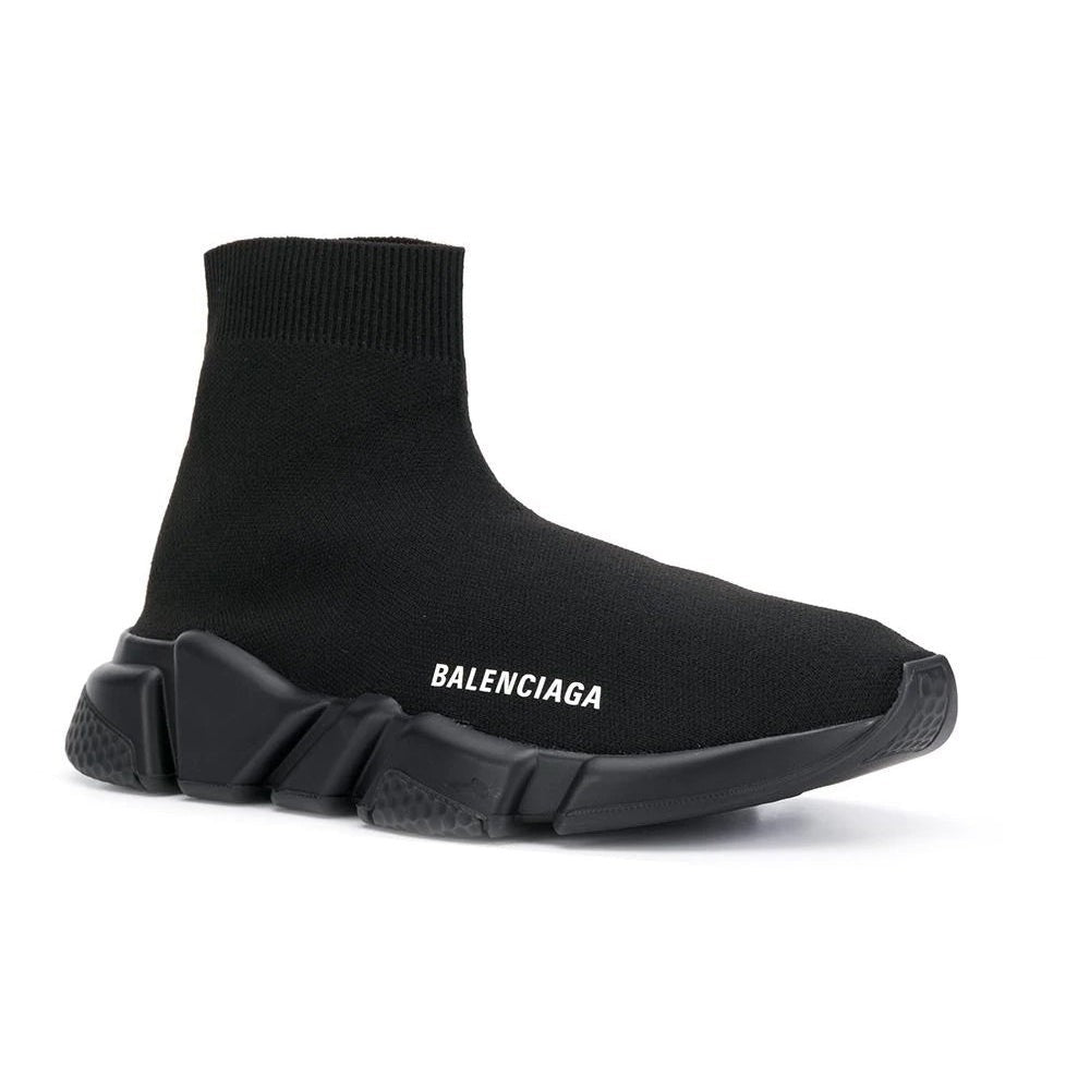 Balenciaga Speed 2.0 LT Black Knit Upper with Rubber Sole - Copva