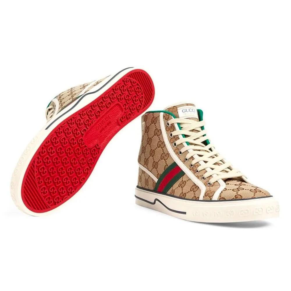 Gucci Tennis 1977 High 'Beige Ebony' - Copva