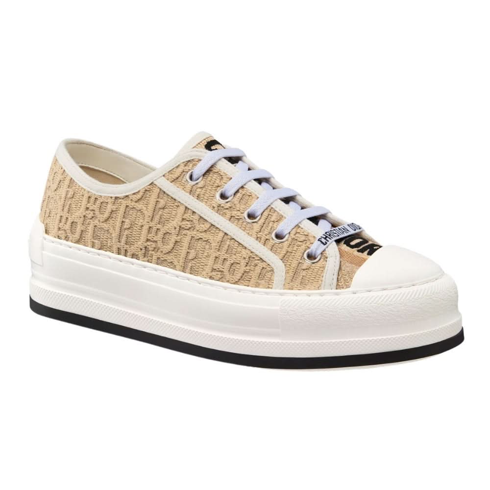 Dior Walk'n' Platform Sneaker "Natural Raffia-Effect"