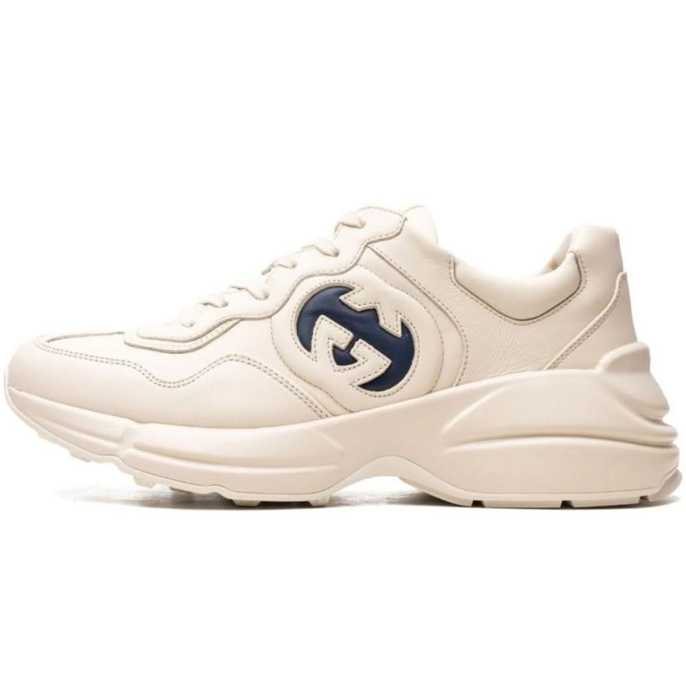 Gucci Rhyton lace-up sneakers 'beige' - Copva