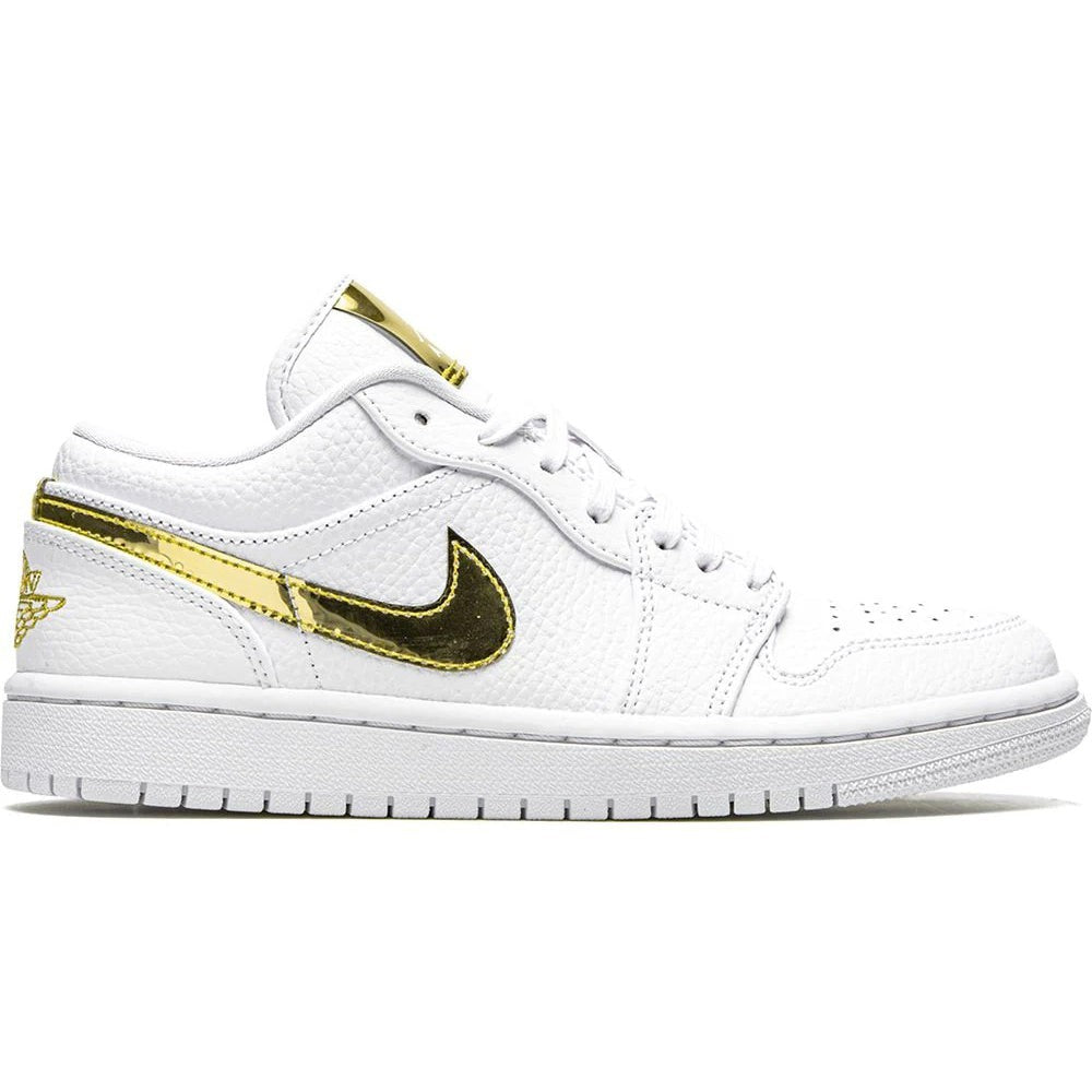 Nike Air Jordan 1 Retro Low 'White Metallic Gold' - Copva
