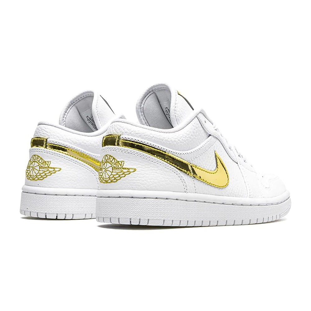 Nike Air Jordan 1 Retro Low 'White Metallic Gold' - Copva