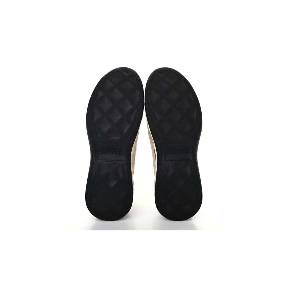 Chanel Velvet Calfskin & Mixed Fibers Sneaker 'Beige' - Copva