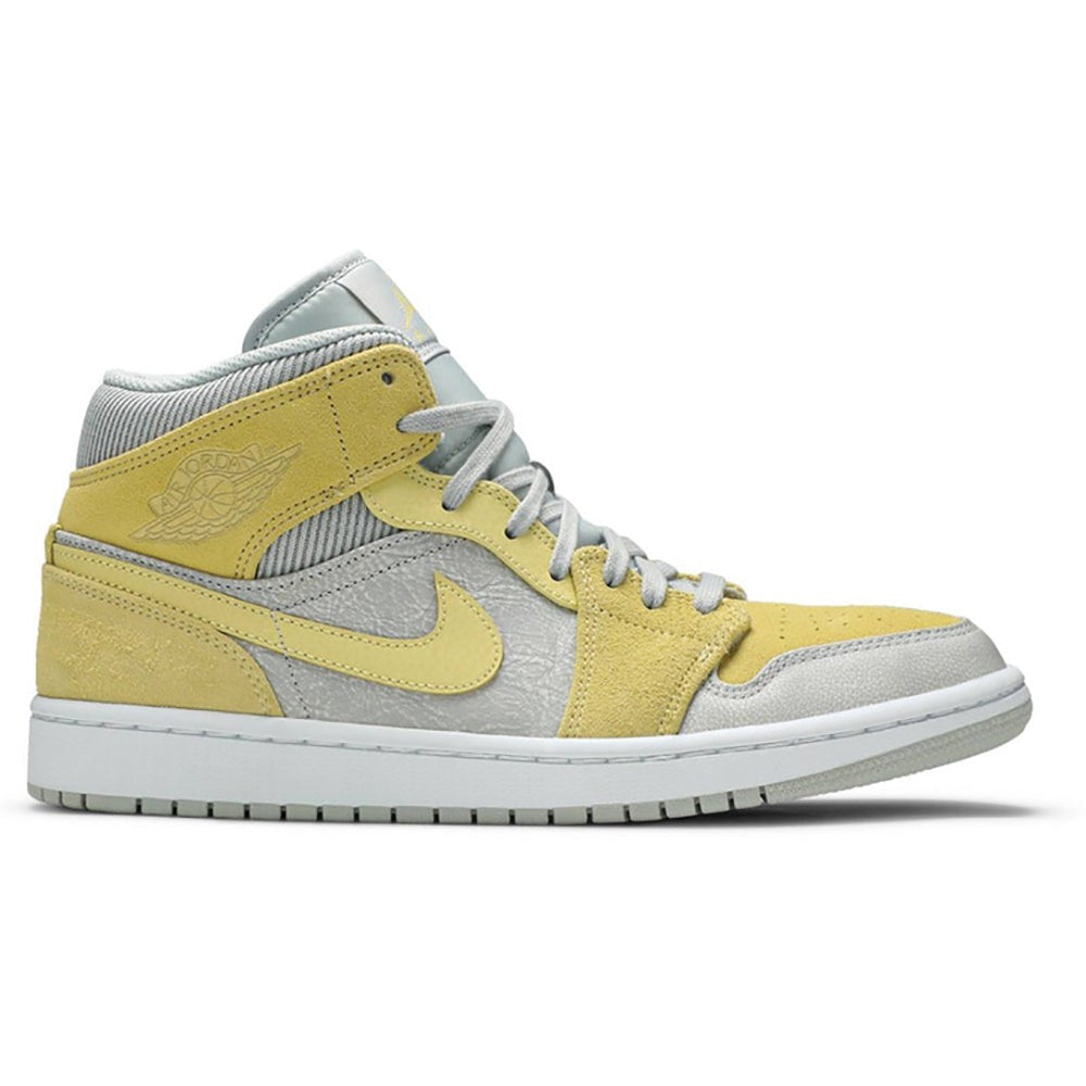 Air Jordan 1 Mid SE "Tan Grey Lemon Wash Yellow" - Copva