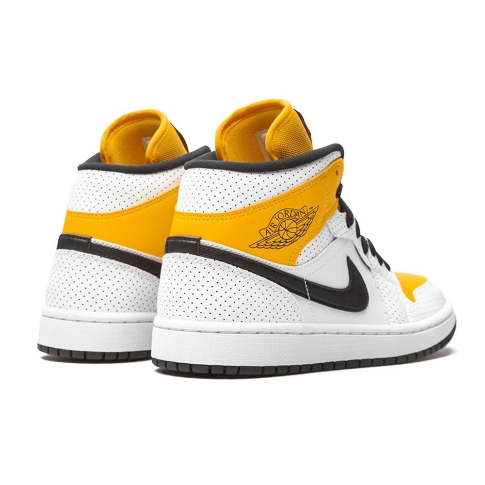 Air Jordan 1 Mid "Perforated - White University Gold" - Copva