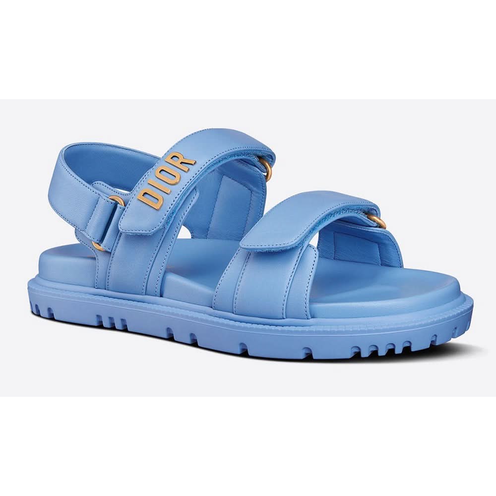 DIOR Sandal "Cornflower Blue Lambskin" - Copva