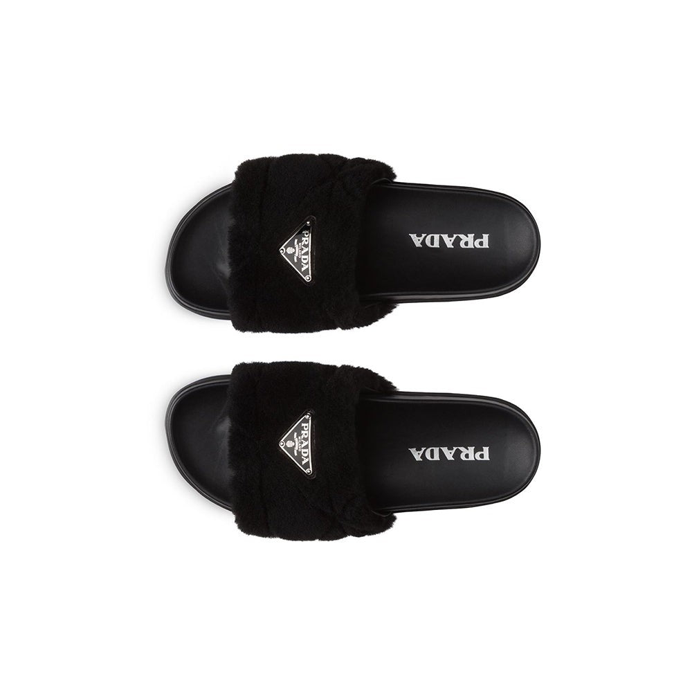 Prada shearling slides - Copva