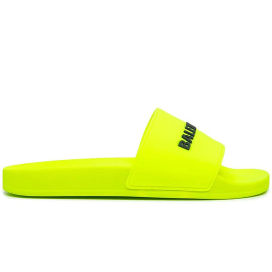 Balenciaga Logo-Print Rubber Slides - Copva