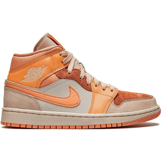 Air Jordan 1 Mid sneakers "Orange - leather/rubber" - Copva