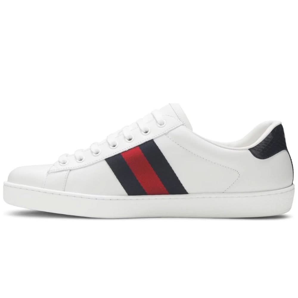 Gucci Ace Leather 'White Blue' - Copva