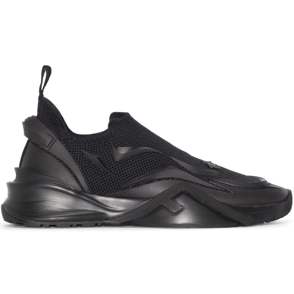 Fendi Flow - Black Mesh Running Sneakers - Copva