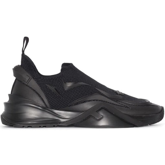 Fendi Flow - Black Mesh Running Sneakers - Copva