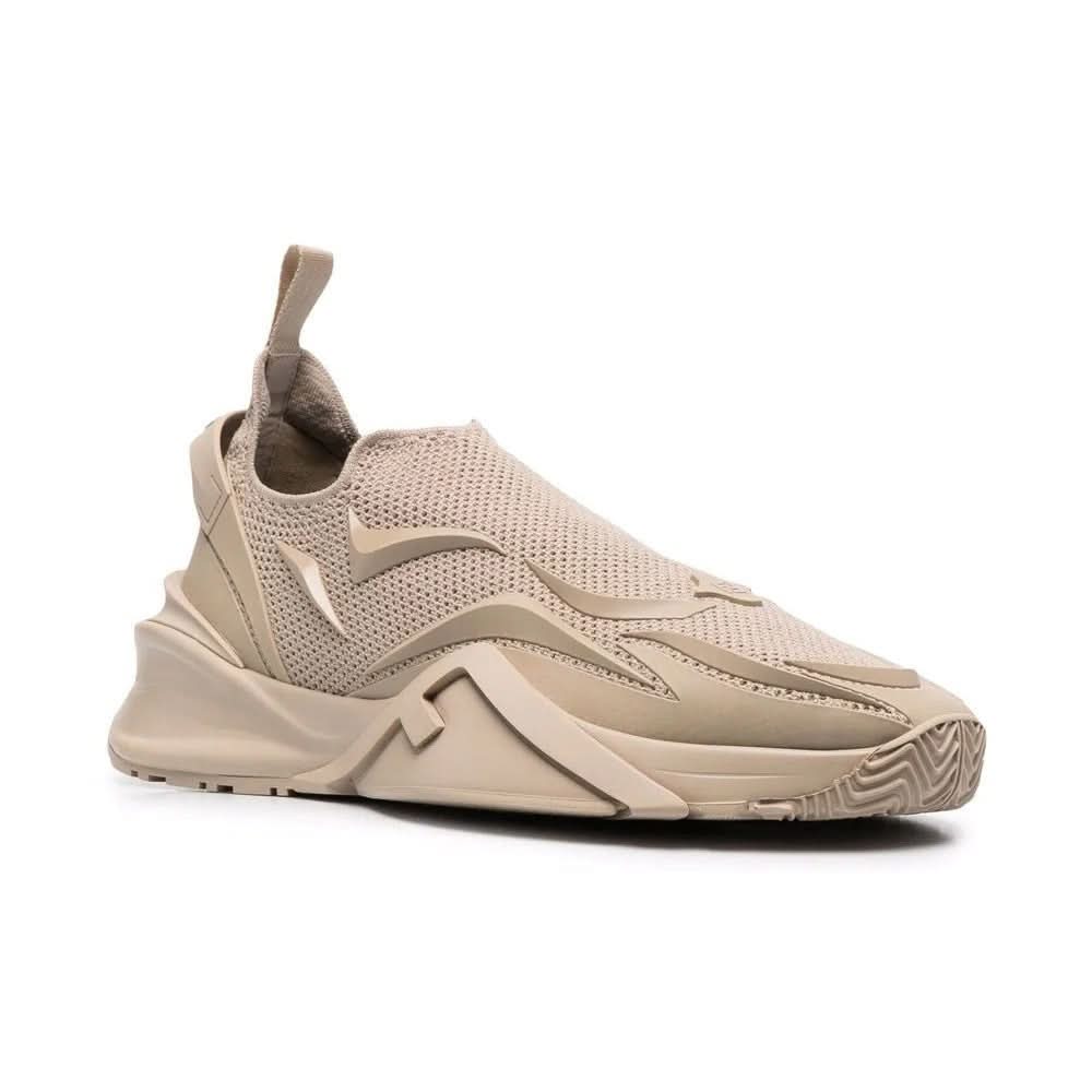 Fendi Flow - Beige Mesh Running Sneakers - Copva
