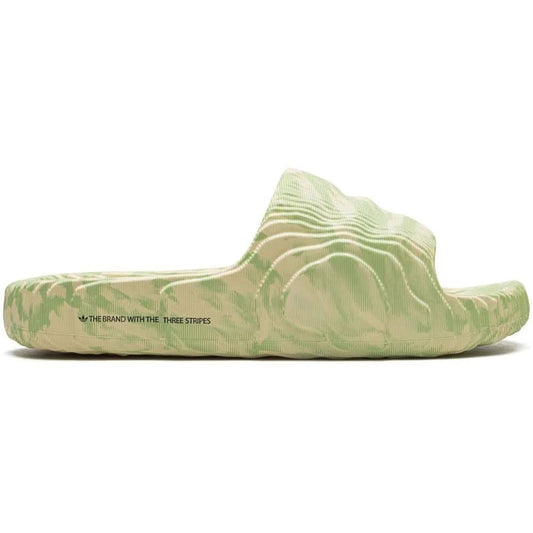Adidas Adilette 22 Slides "Cream White/Green" - Copva