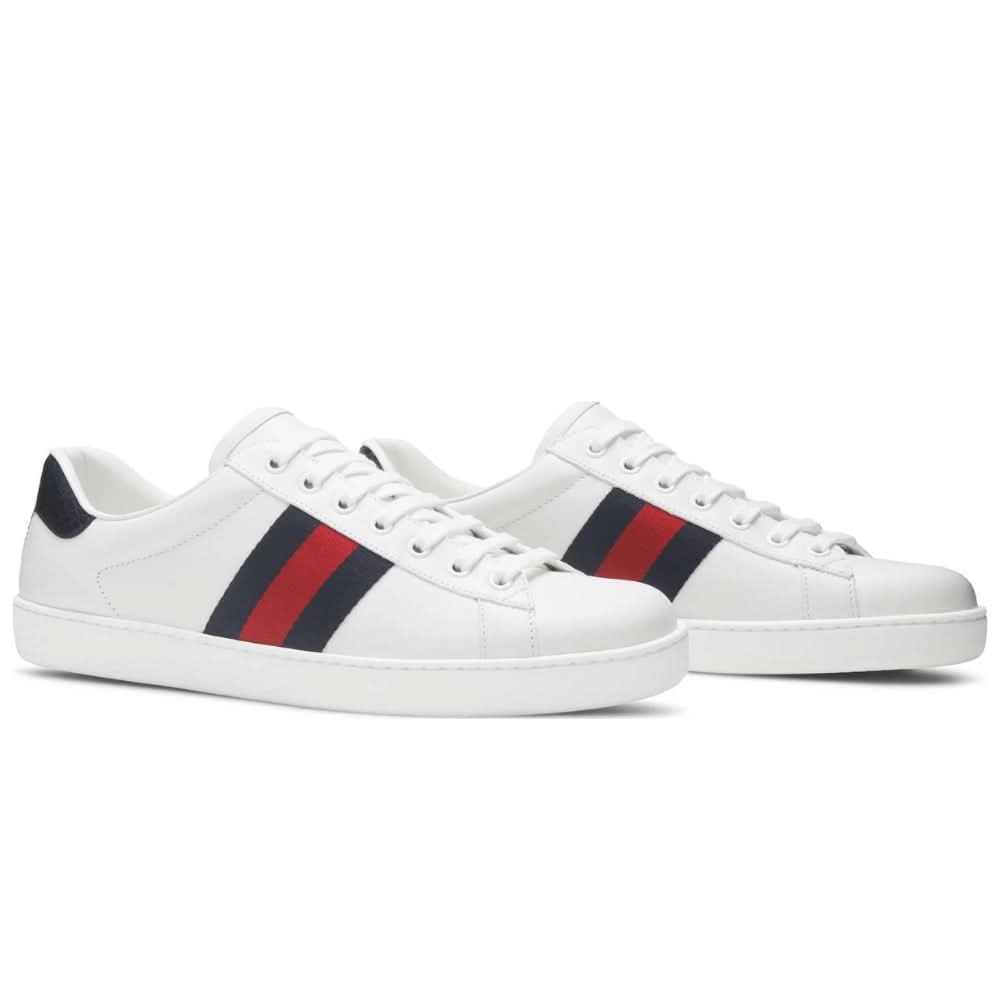 Gucci Ace Leather 'White Blue' - Copva