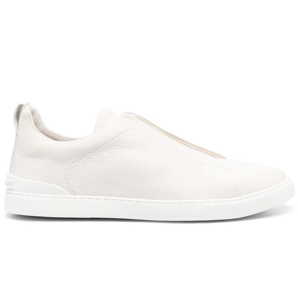 Zegna Triple Stich leather sneakers "White" - Copva