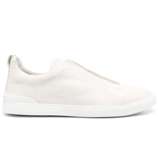 Zegna Triple Stich leather sneakers "White" - Copva