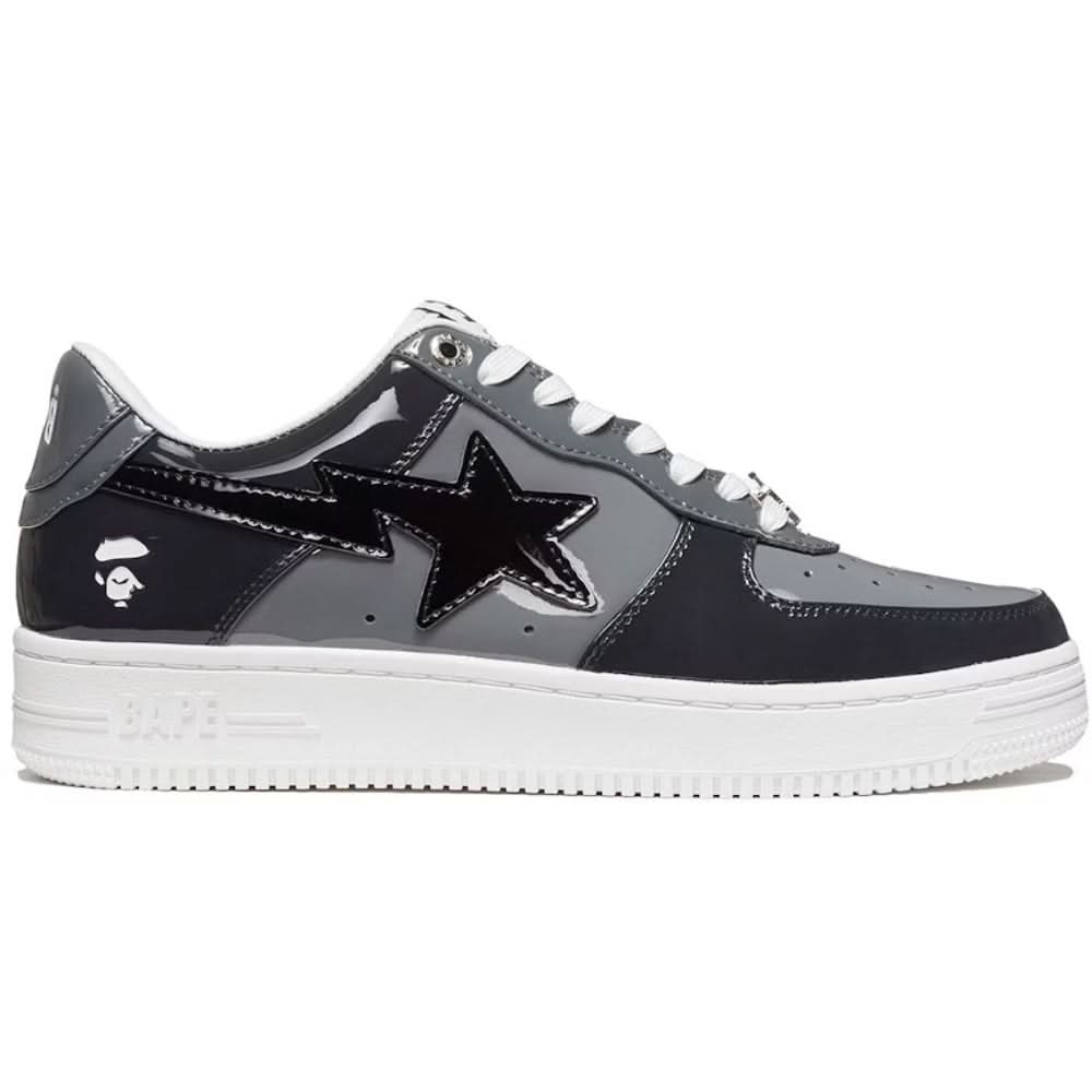 Bape Bapesta Low 'Black Grey'