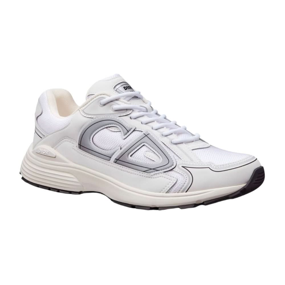Dior B30 White Mesh And Technical Fabric Low Top Sneakers - Copva