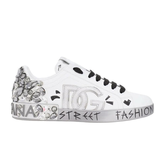 DOLCE & GABBANA  White ‘Portofino’ Sneakers - Copva